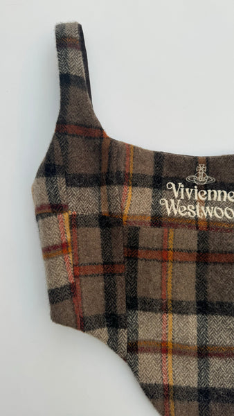 UPCYCLED - VIVIENNE WESTWOOD WOOL CORSET SKIRT SET - PLAID