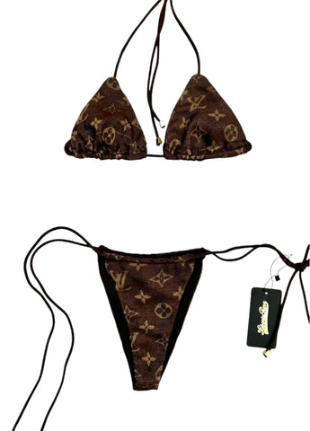 UPCYCLED - LOUIS VUITTON SCARF BIKINI