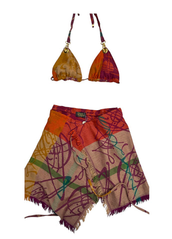 UPCYCLED - VIVIENNE WESTWOOD ORB WOVEN SARONG SET