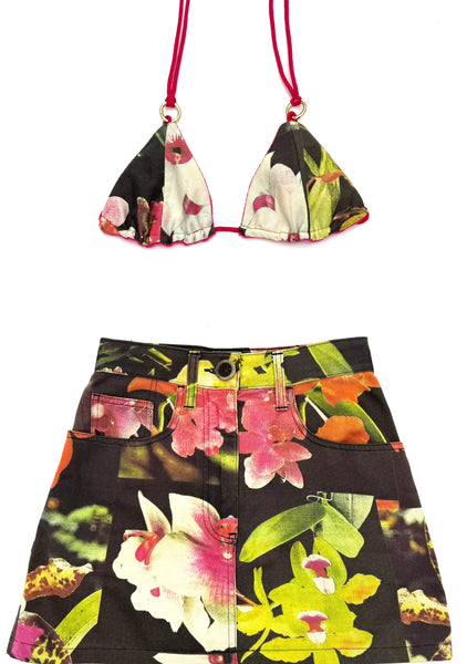 Moschino Tropical Flower Print Matching Set