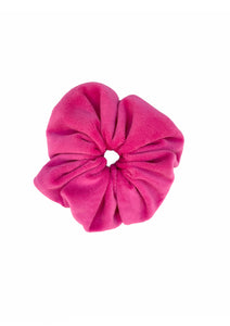 Hot Pink Velour Scrunchie