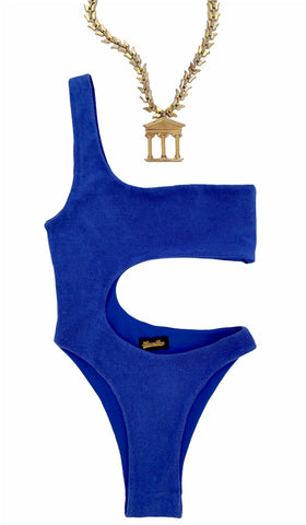 Royal Blue Cut Out Swimsuit