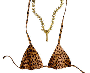 Leopard Print Bikini -Top Only