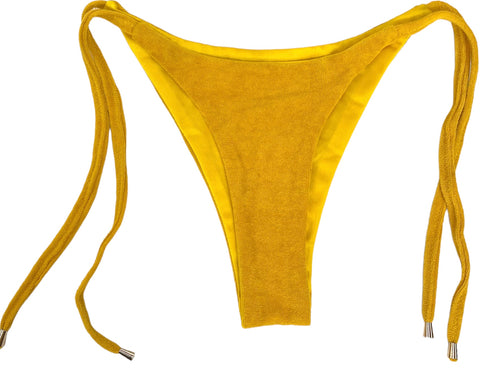 Yellow Towel Bikini - Bottoms Only