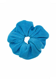 Turquoise Towel Scrunchie