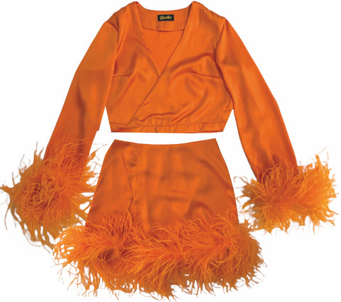 Orange Feather Matching Set- PRE ORDER