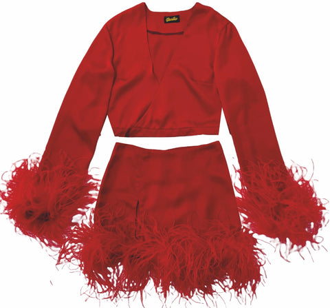 Red Feather Matching Set - PRE ORDER