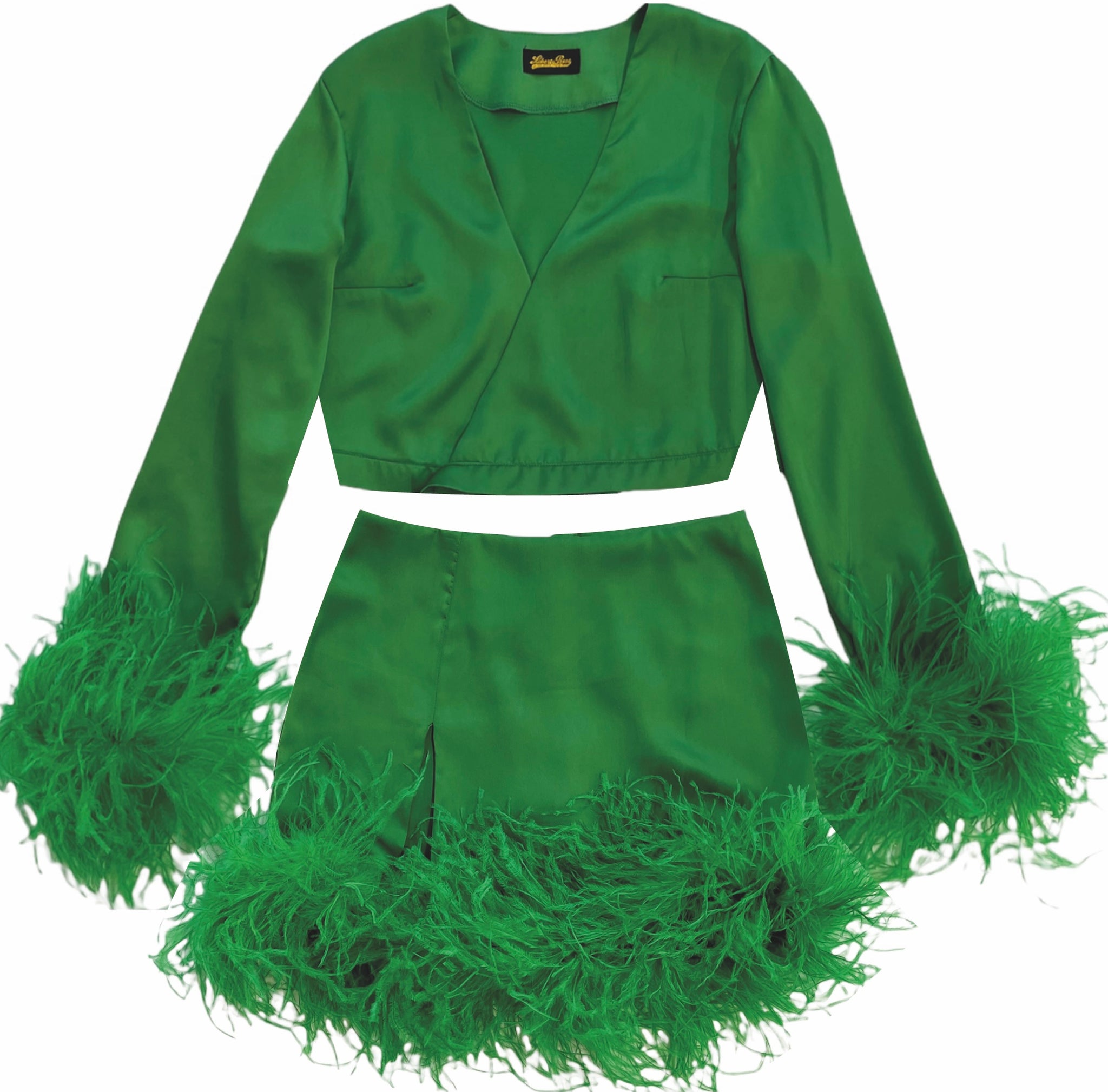 Emerald Green Feather Matching Set - PRE ORDER