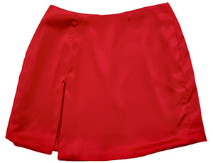 Red Valentines Silky Corset Skirt
