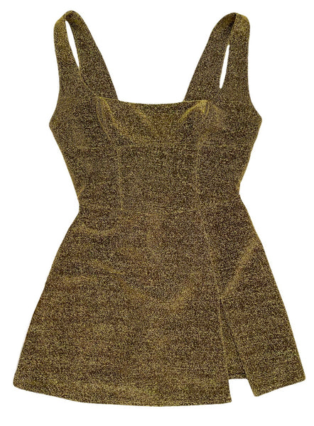 Gold knitted Corset Dress
